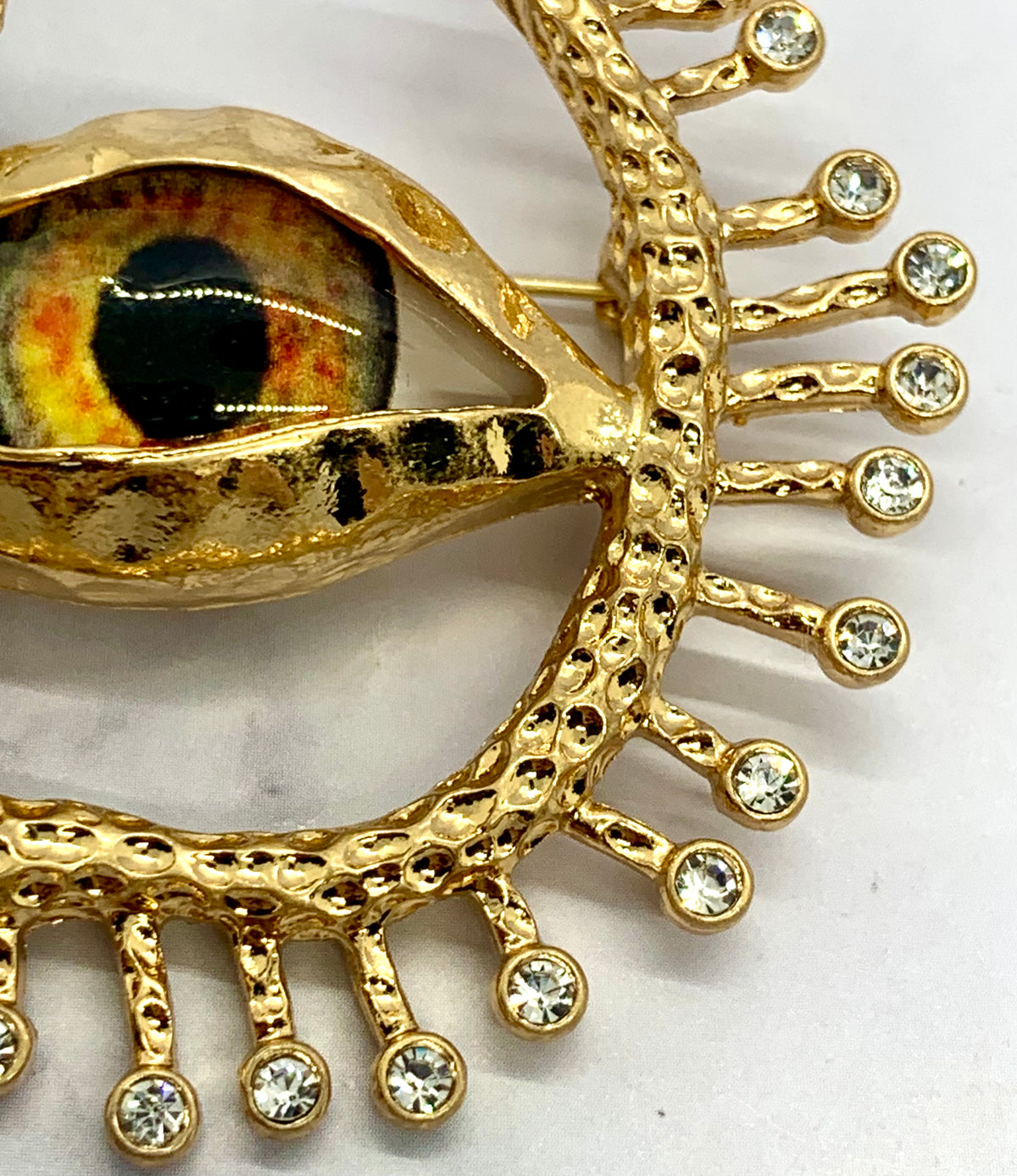 SCHIAPARELLI Statement Eye Brooch Pin - Pre owned