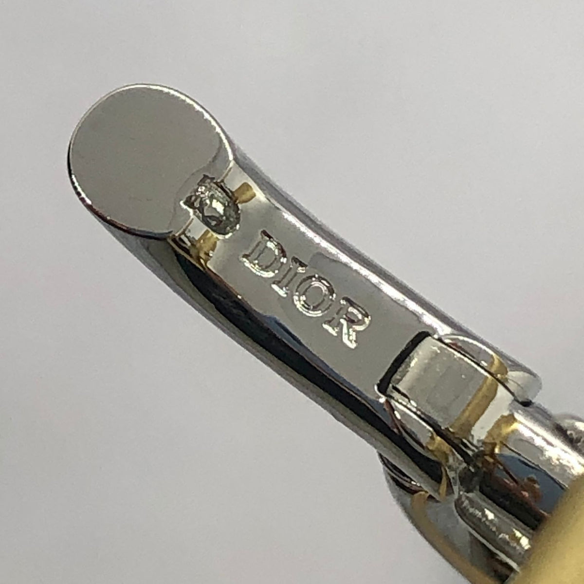 CHRISTIAN DIOR CD Silver Tone Earrings - Pre owned