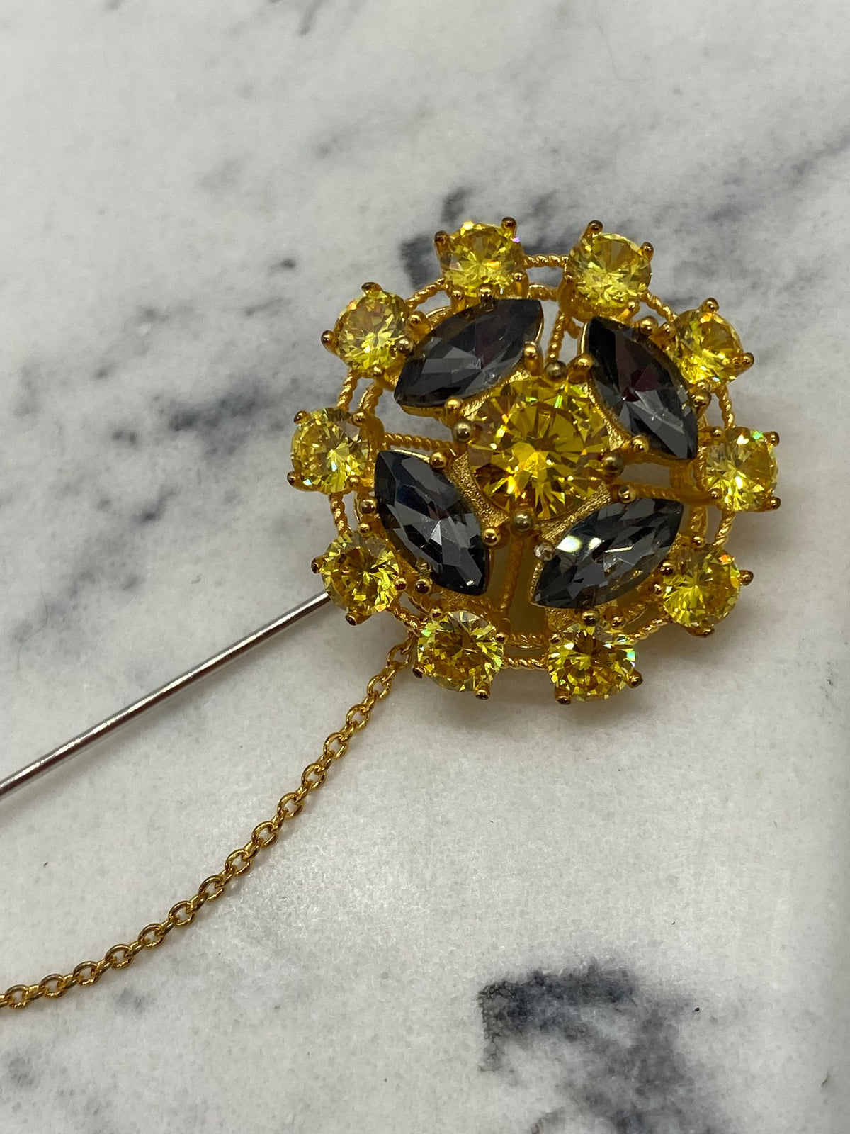 DOLCE & GABBANA Rhinestone Brooch Pin - Pre owned