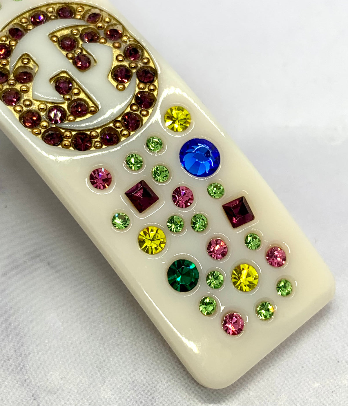 GUCCI GG Rhinestone Hair Clip Barrette - Pre owned