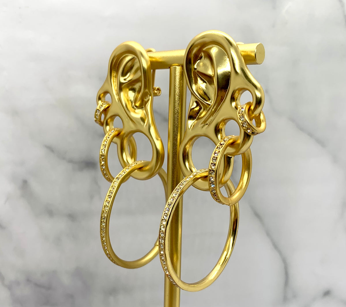 SCHIAPARELLI Statement Ear Earrings - Pre owned