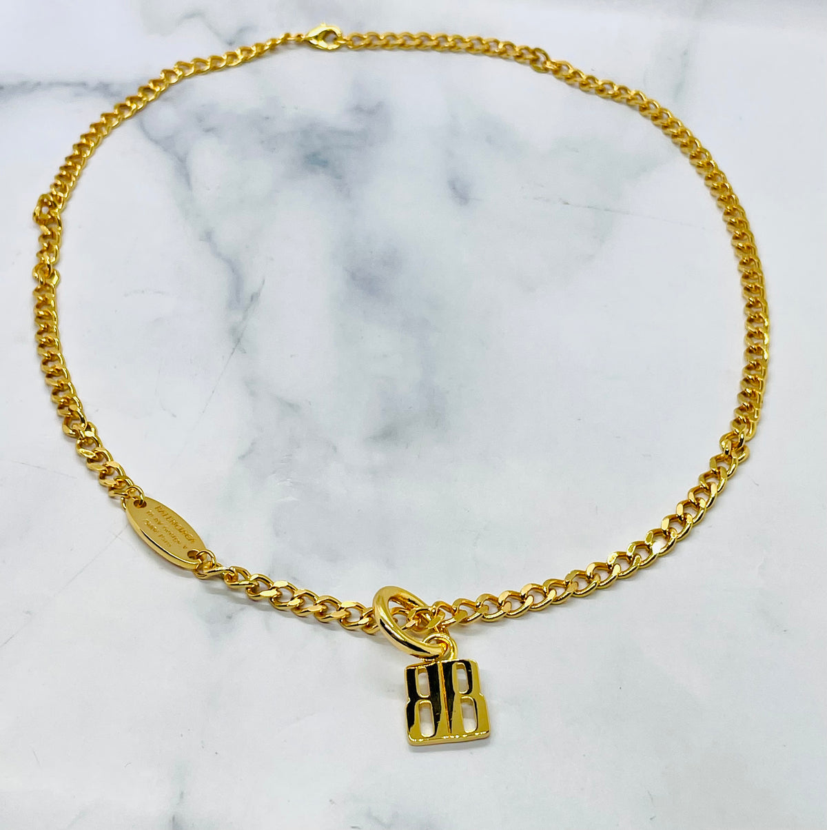BALENCIAGA B Chain Necklace - Pre owned