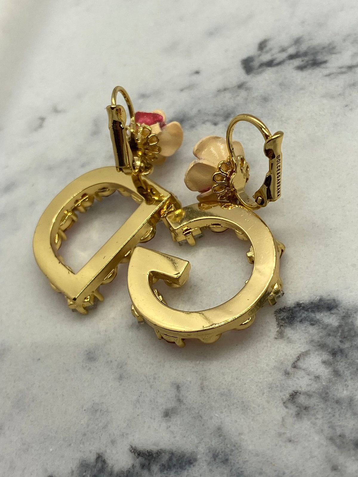 DOLCE & GABBANA D&G Vintage Rhinestone Earrings - Pre owned