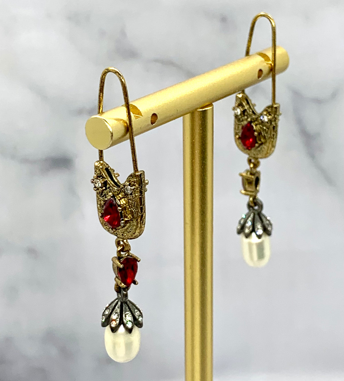 ALEXANDER MCQUEEN Vintage Safety Pin Earrings - Pre owned