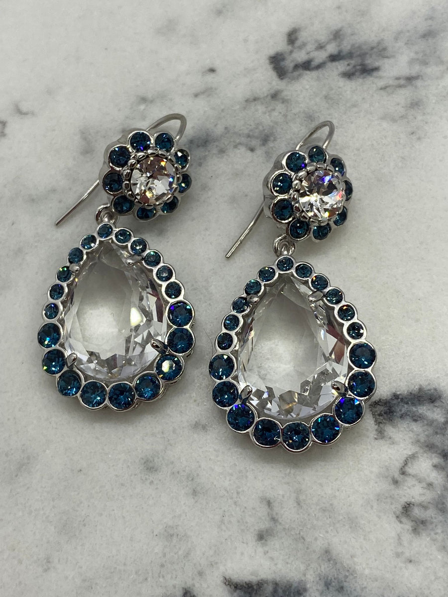 MIU MIU Crystal Pendant Earrings - Pre owned