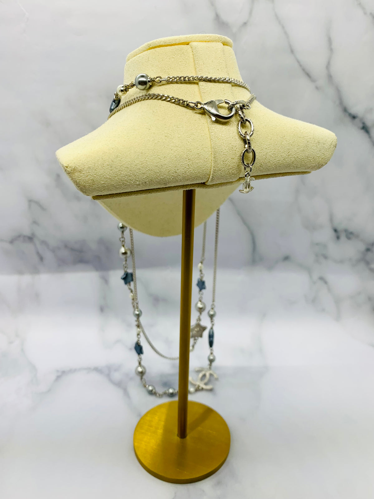 CHANEL CC Stars Multi Chain Necklace - Pre owned