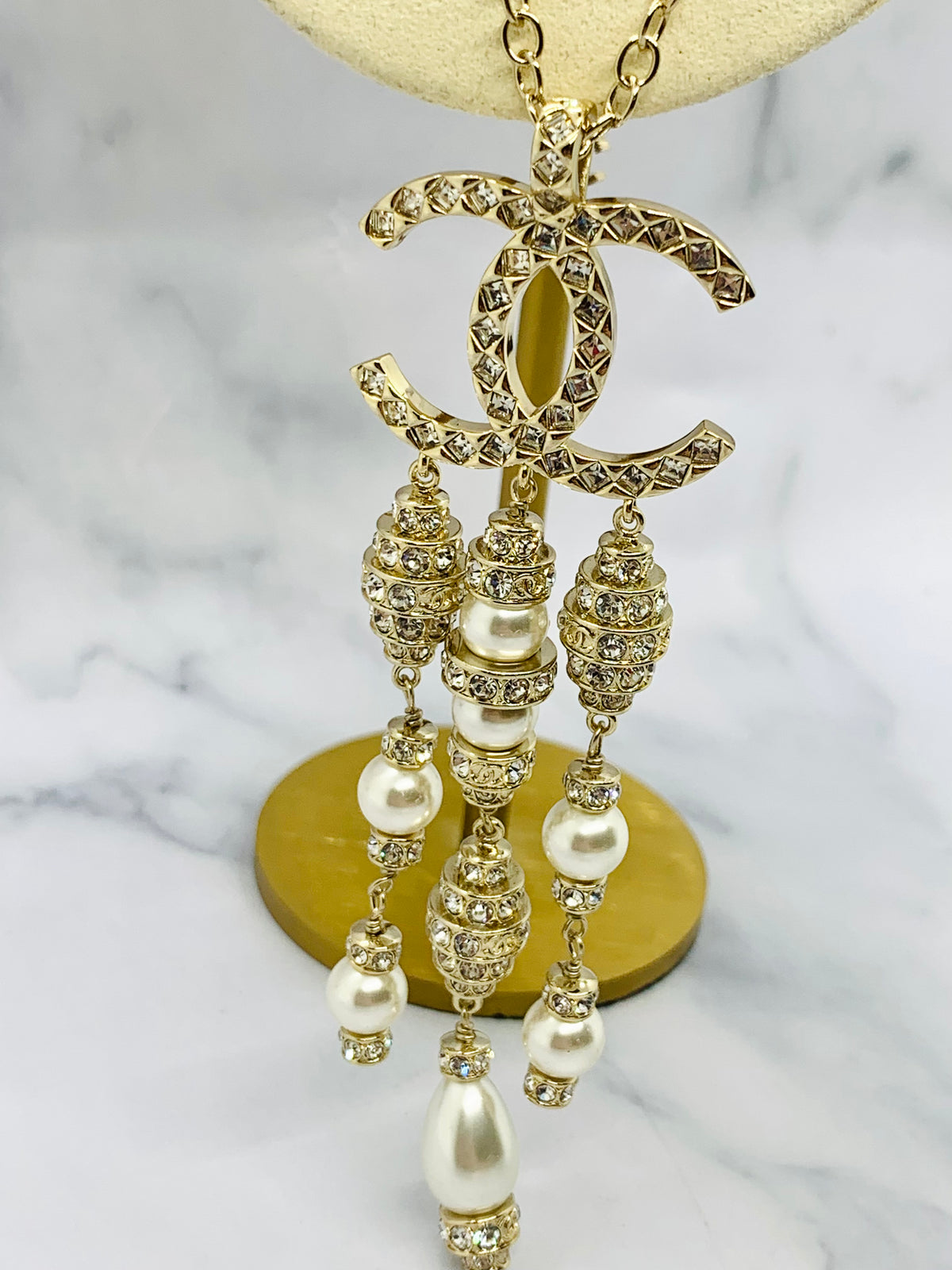CHANEL CC Statement Pendant Necklace - Pre owned