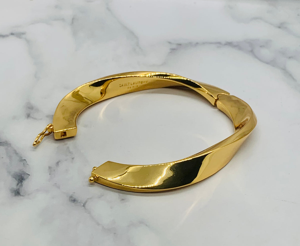 YSL YVES SAINT LAURENT Twist Bangle Bracelet - Pre owned