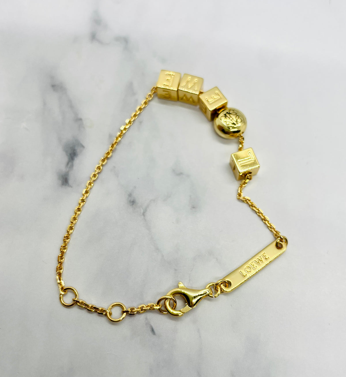 LOEWE Monogram Charm Bracelet - Pre owned