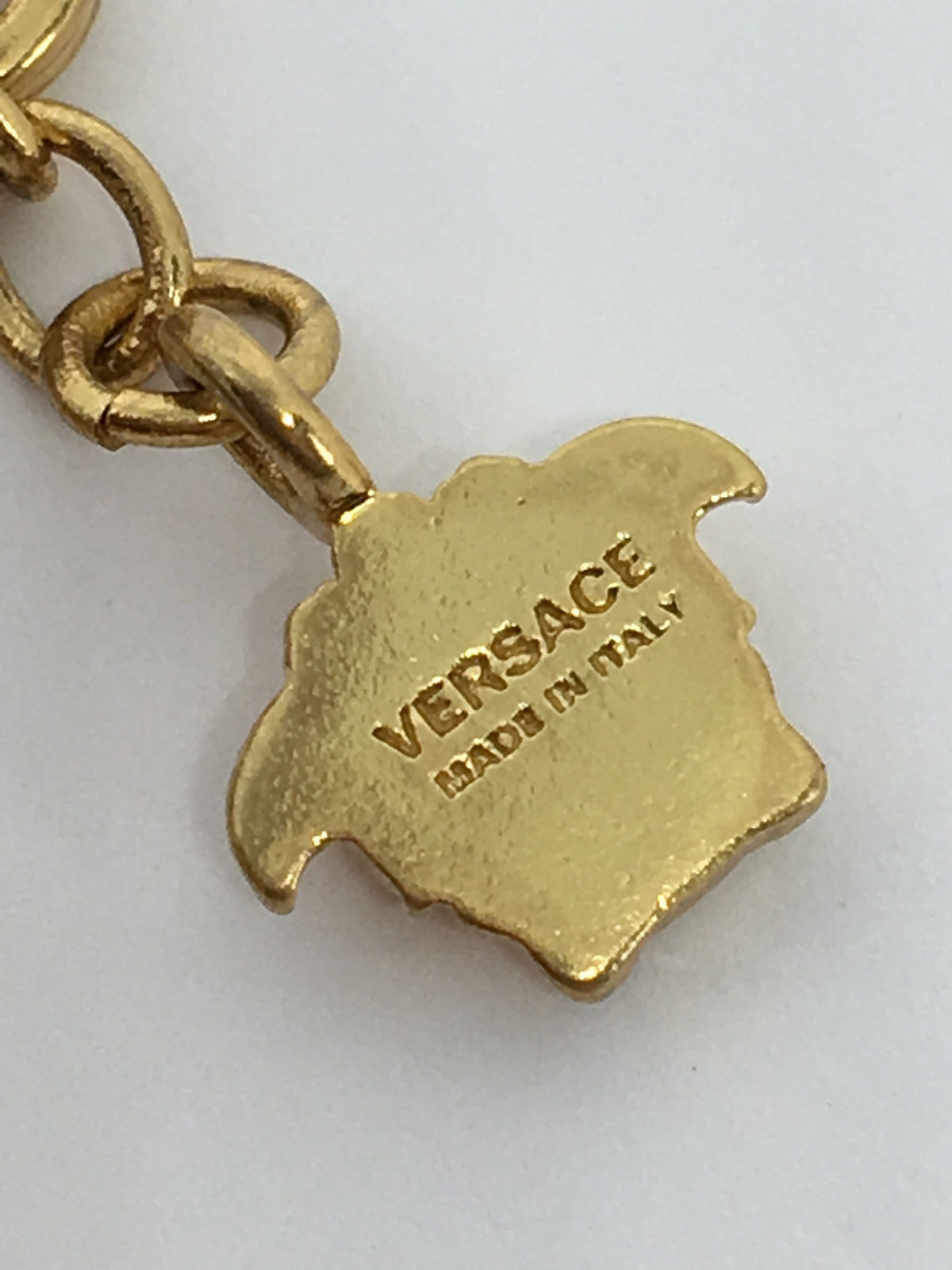 VERSACE Signature Gold Tone Chain Necklace - Pre owned