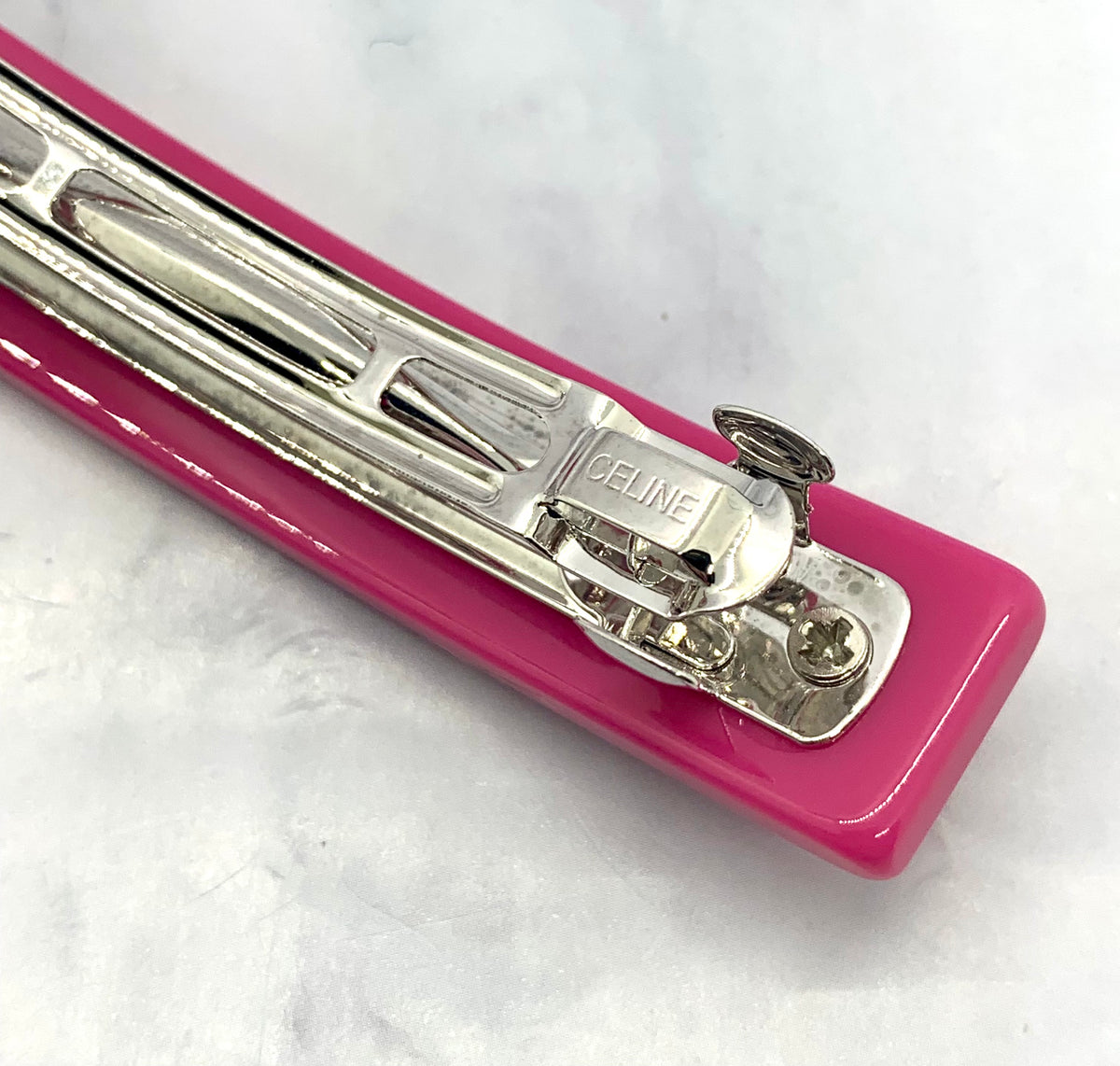 CELINE Pink Hair Clip Barrette - Pre owned