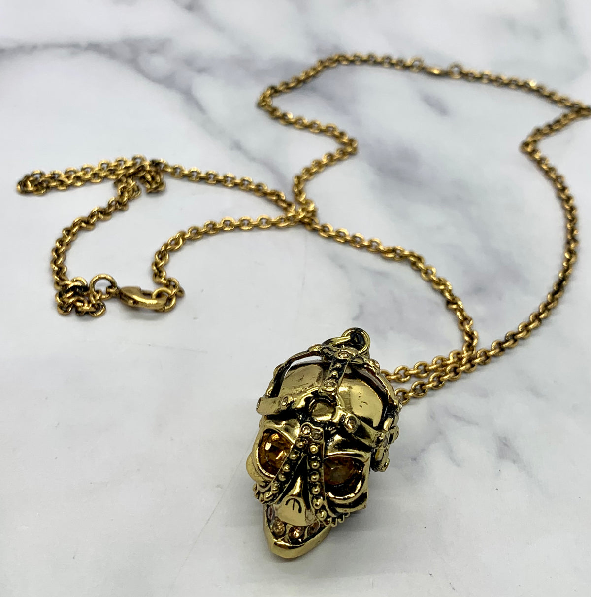 ALEXANDER MCQUEEN Skull Pendant Necklace - Pre owned