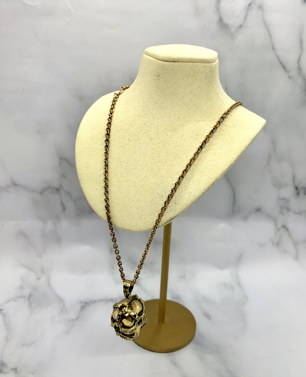 ALEXANDER MCQUEEN Skull Pendant Necklace - Pre owned