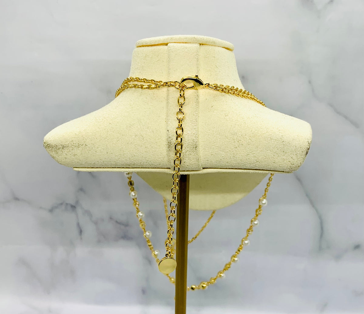 CHRISTIAN DIOR CD Double Strand Necklace - Pre owned