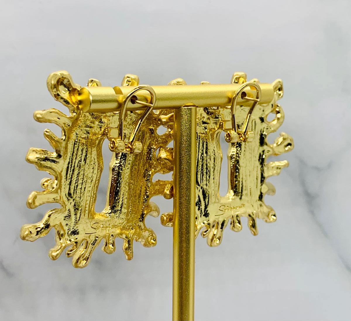 SCHIAPARELLI Key Hold Statement Earrings - Pre owned