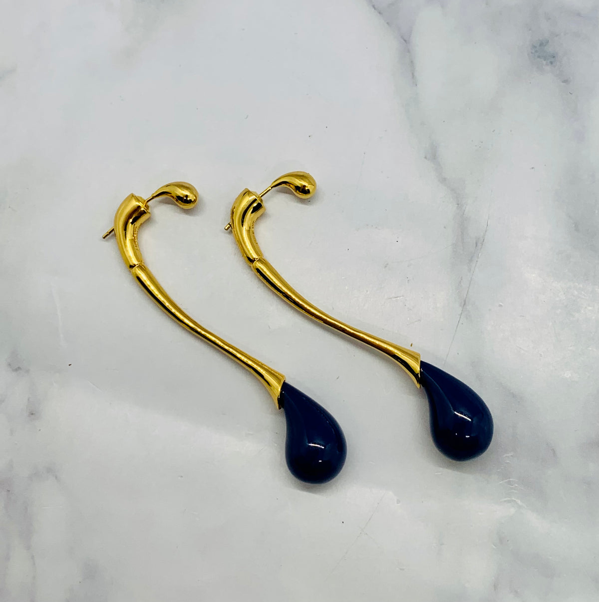 BOTTEGA VENETA Drop earrings with lapis lazuli - Pre owned