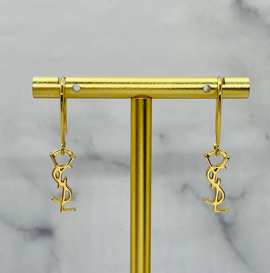 YSL YVES SAINT LAURENT Dainty Small Earrings - Pre-Owned — 1