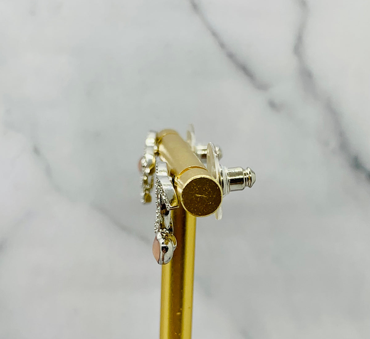 CHANEL CC Rhinestone Heart Earrings - Pre-Owned — 4