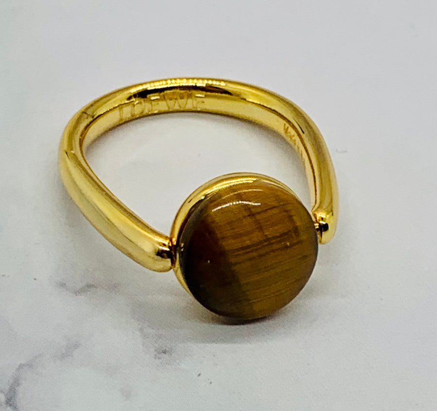 LOEWE Cat Eyes Rotating Ring sz 8 - Pre-Owned — 1