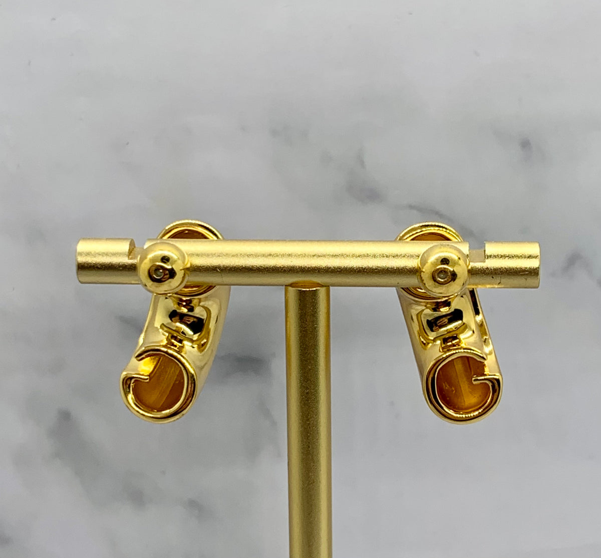 GUCCI Monogram Hoop Earrings - Pre-Owned — 3