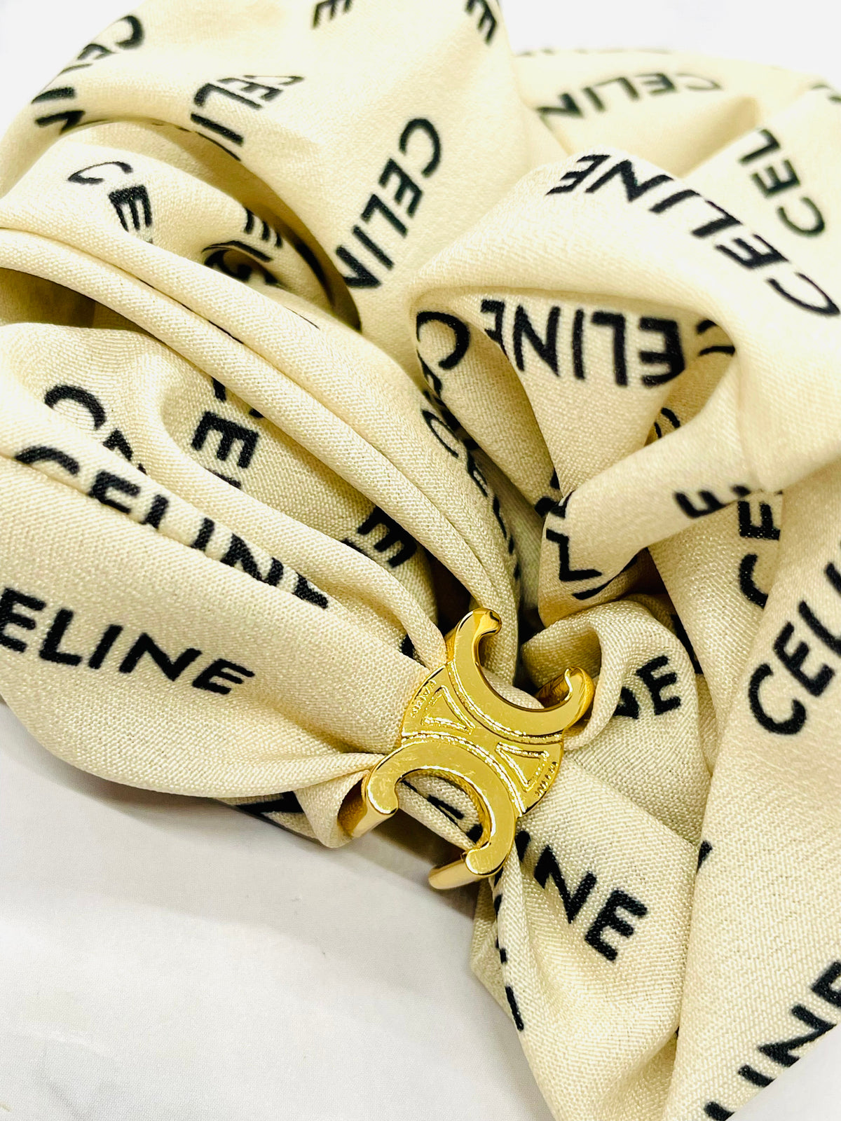 CELINE Monogram Hair Scrunchie - Pre-Owned — 5