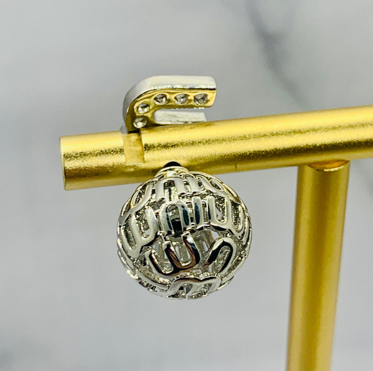 MIU MIU Silver Tone Earrings - Pre-Owned — 3