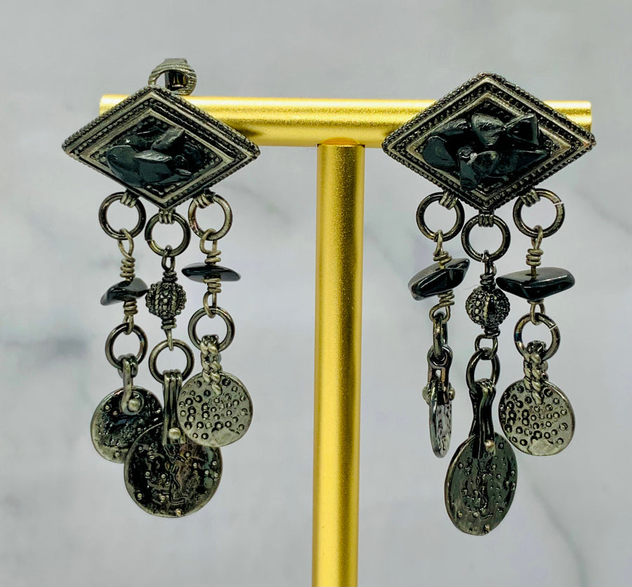 YSL YVES SAINT LAURENT Marrakech Clip On Earrings - Pre-Owned — 1