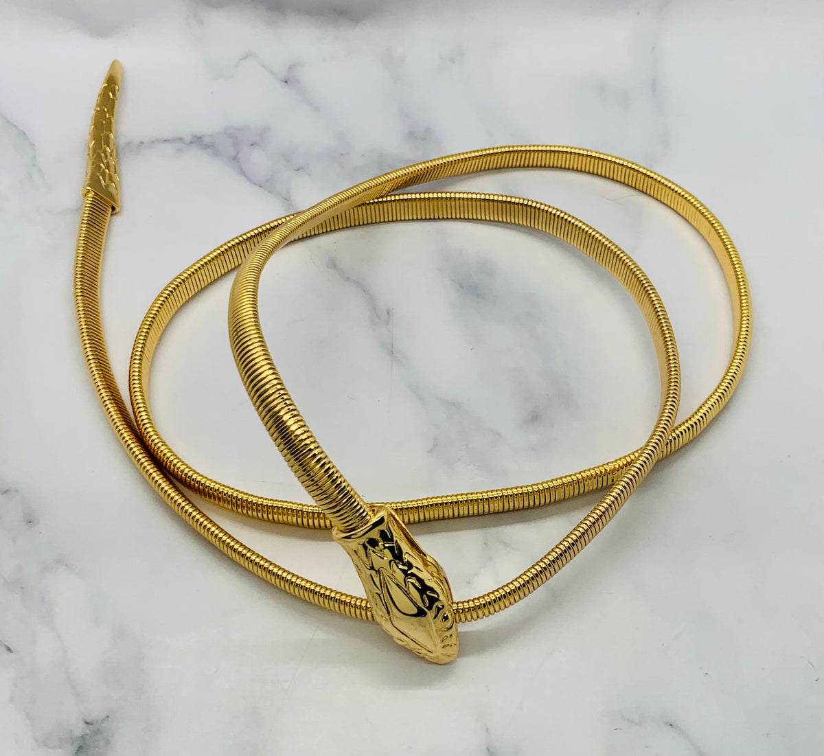 YSL YVES SAINT LAURENT Vintage Snake Wraparound Necklace Belt - Pre-Owned — 1