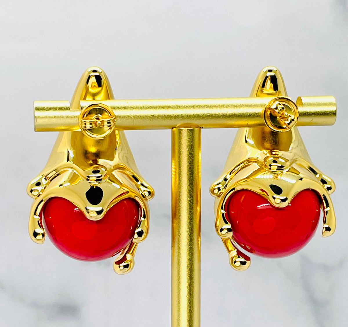 BOTTEGA VENETA Gold Tone Drop Earrings - Pre-Owned — 3