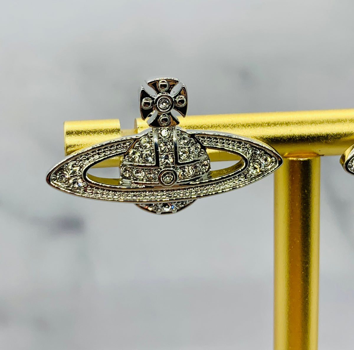 VIVIENNE WESTWOOD Orb Rhinestone Earrings - Pre-Owned — 5