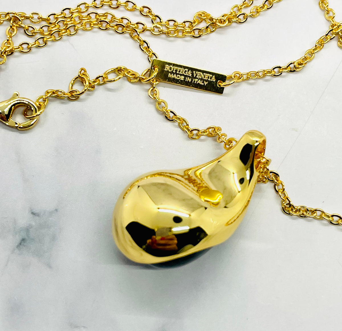 BOTTEGA VENETA Drop Pendant Necklace - Pre-Owned — 5