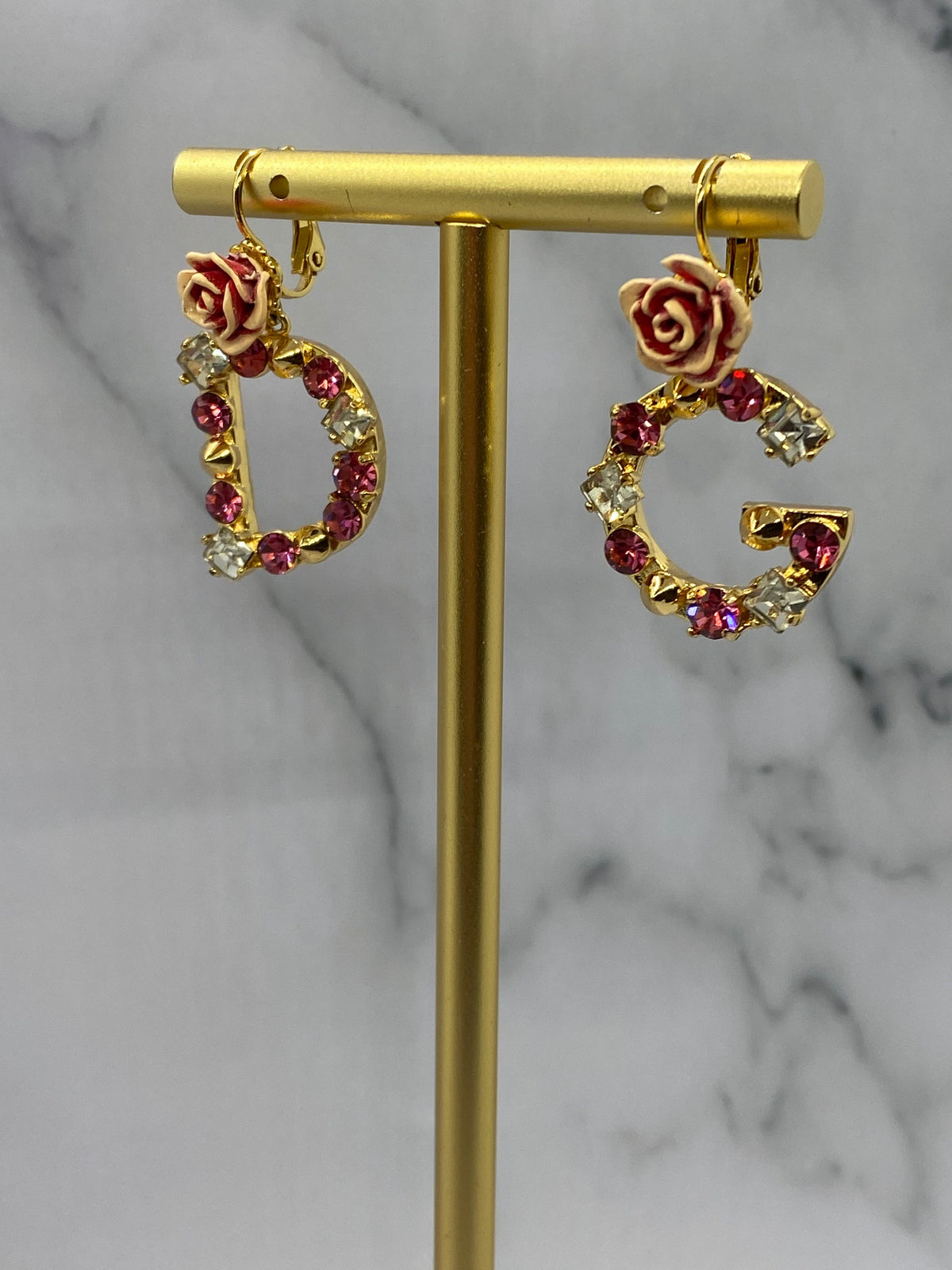 DOLCE & GABBANA D&G Rhinestone Earrings - DAMAGED — 4