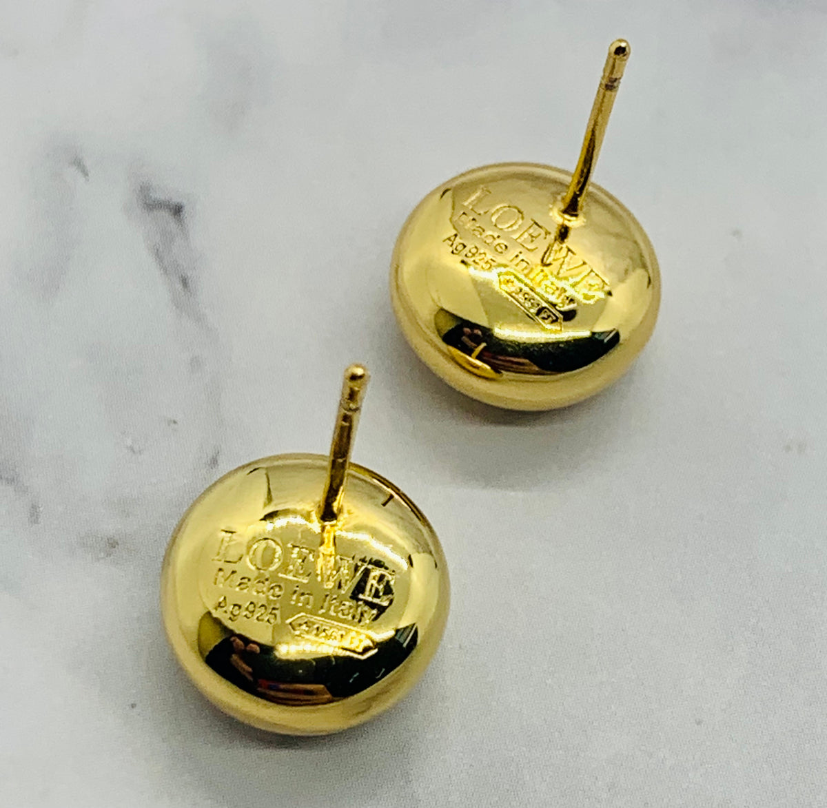 LOEWE Monogram Button Earrings - Pre-Owned — 4