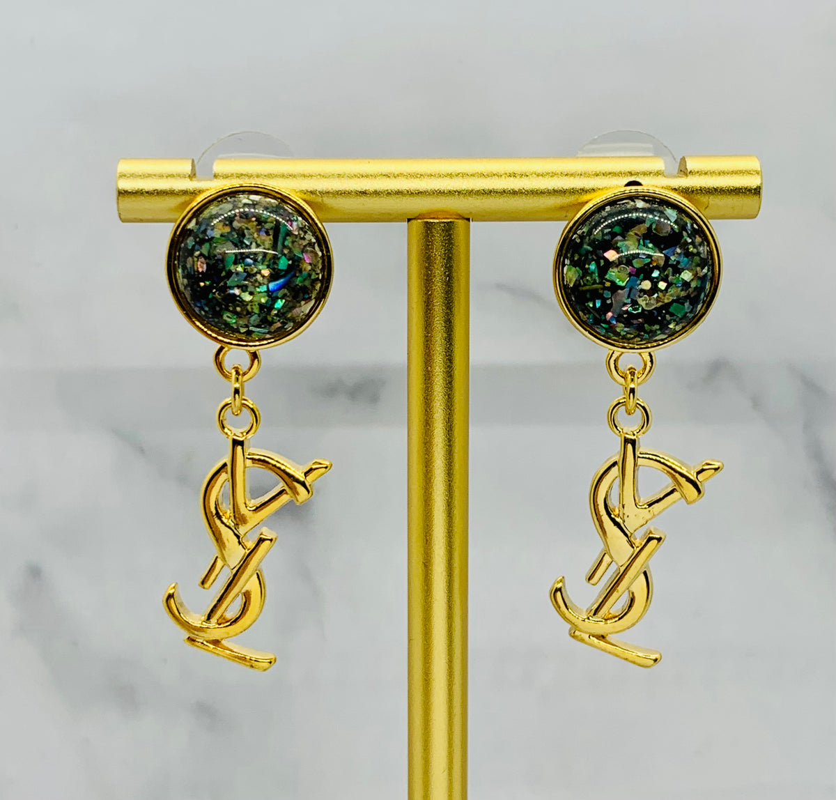 YSL YVES SAINT LAURENT Vintage Pendant Earrings - Pre-Owned — 1