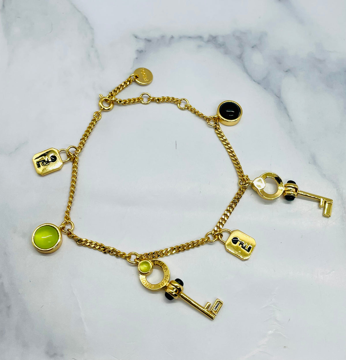 FENDI FF Key Charm Bracelet - Pre-Owned — 2