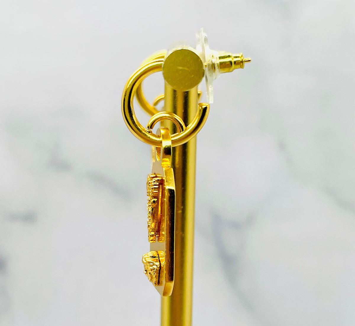 VERSACE V Medusa Pendant Earrings - Pre-Owned — 3