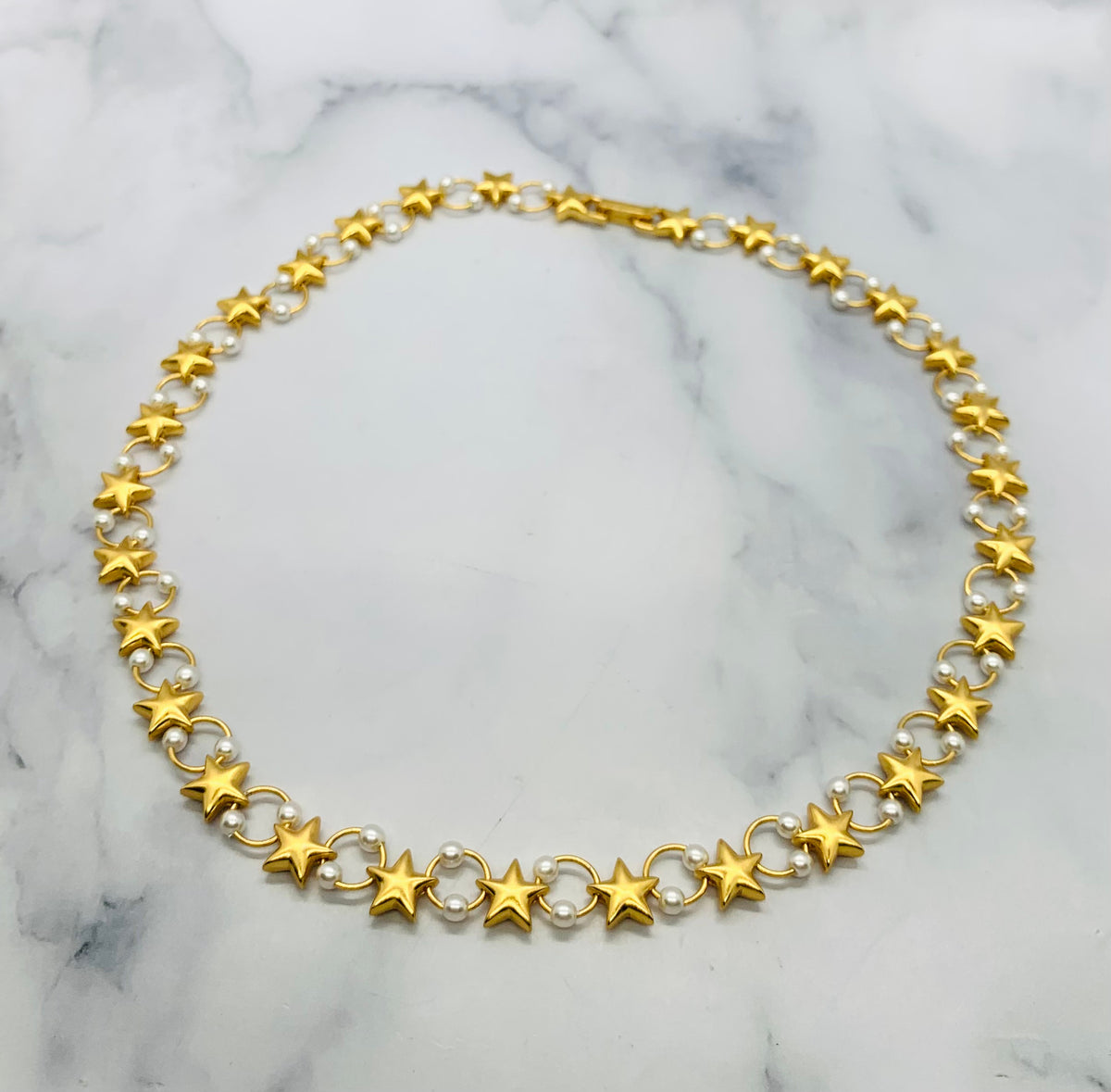 YSL YVES SAINT LAURENT Vintage Star Pearl Necklace - Pre-Owned — 5