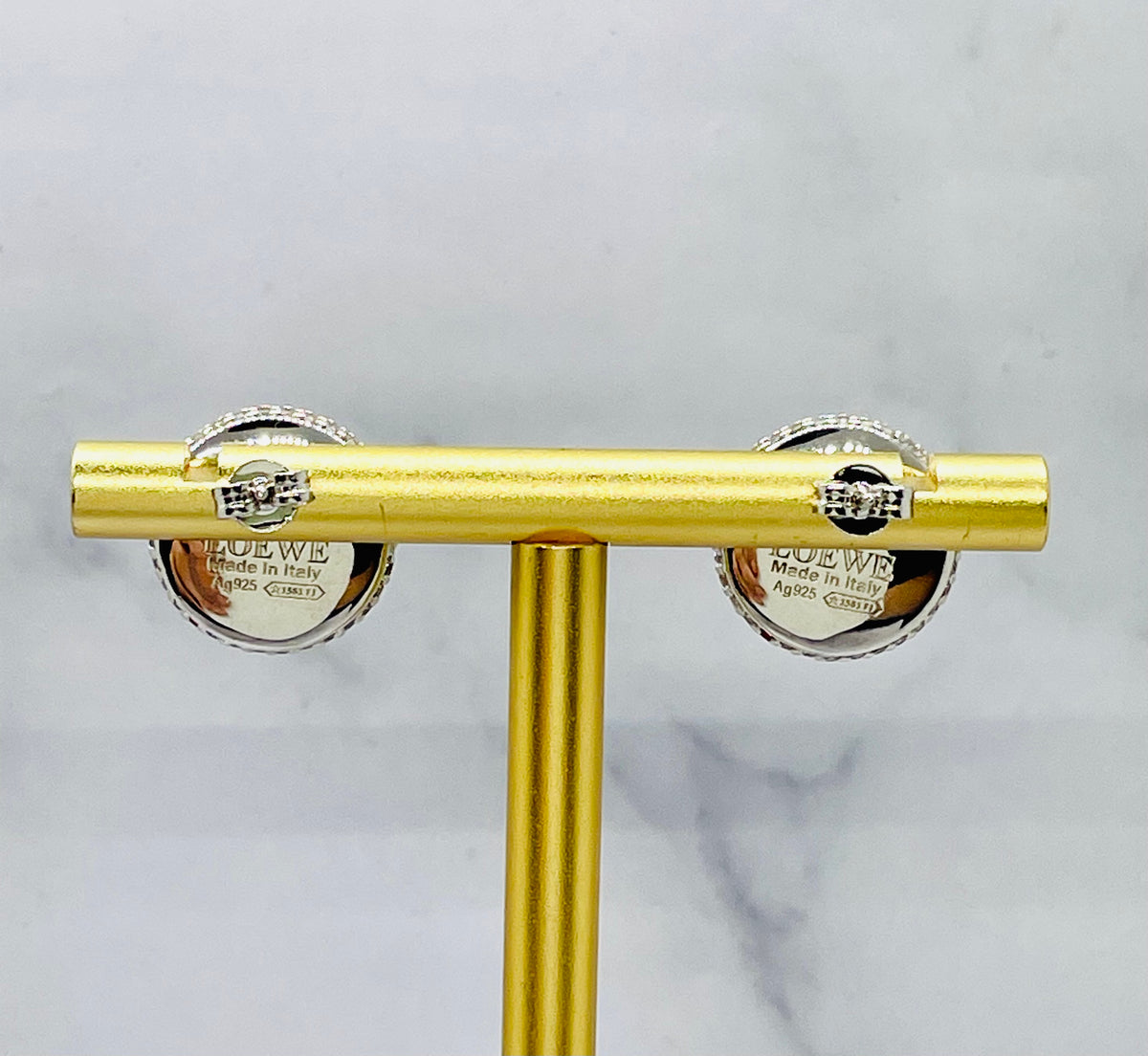 LOEWE Cluster Rhinestone Earrings - Pre-Owned — 3