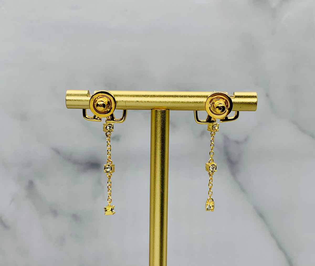 VALENTINO V Rhinestone Pendant Earrings - Pre-Owned — 4