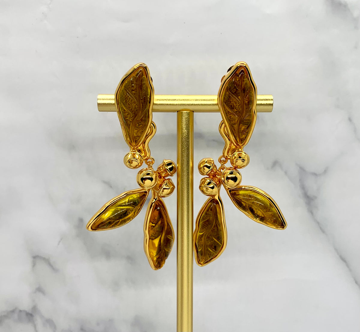 KENZO Vintage Gold Poppy Earrings - Pre-Owned — 7