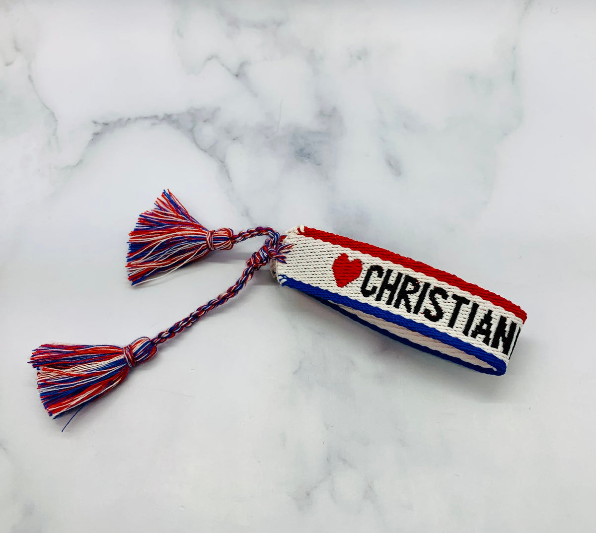 CHRISTIAN DIOR Fabric Friendship Bracelet - Pre owned