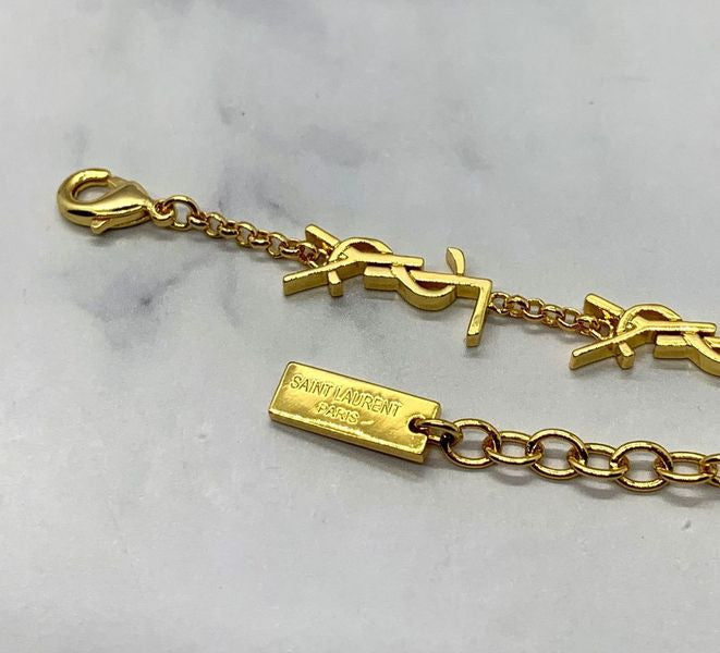 YSL YVES SAINT LAURENT Monogram Bracelet - Pre-Owned — 4