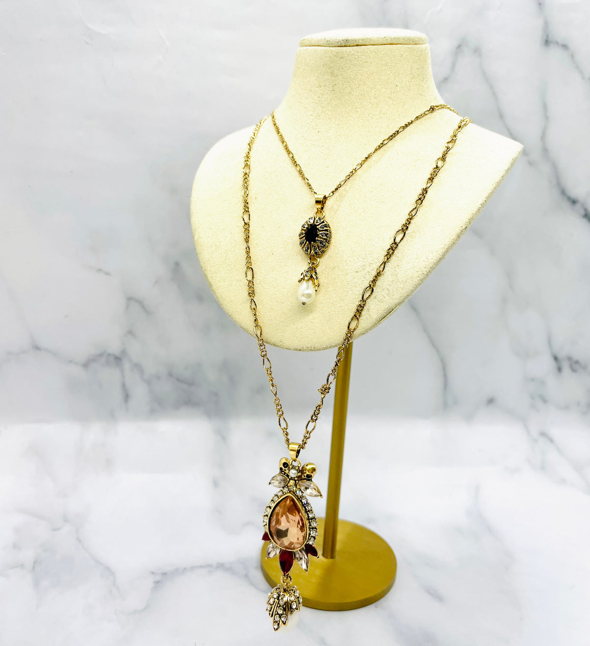 ALEXANDER MCQUEEN Layered Statement Pendant Necklace - Pre-Owned — 1