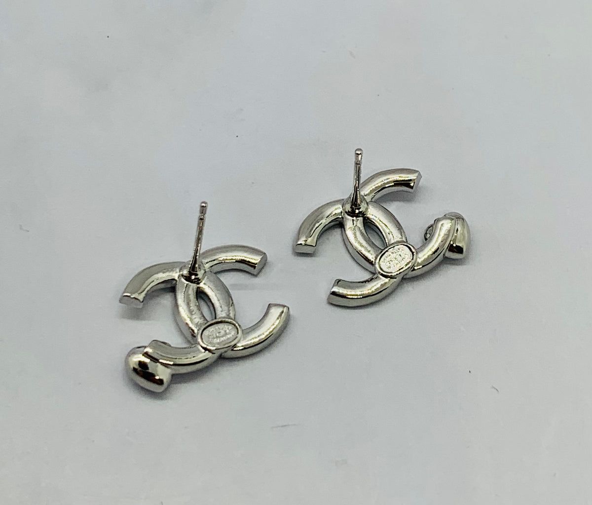 CHANEL CC Blue Heart Rhinestone Earrings - Pre-Owned — 6