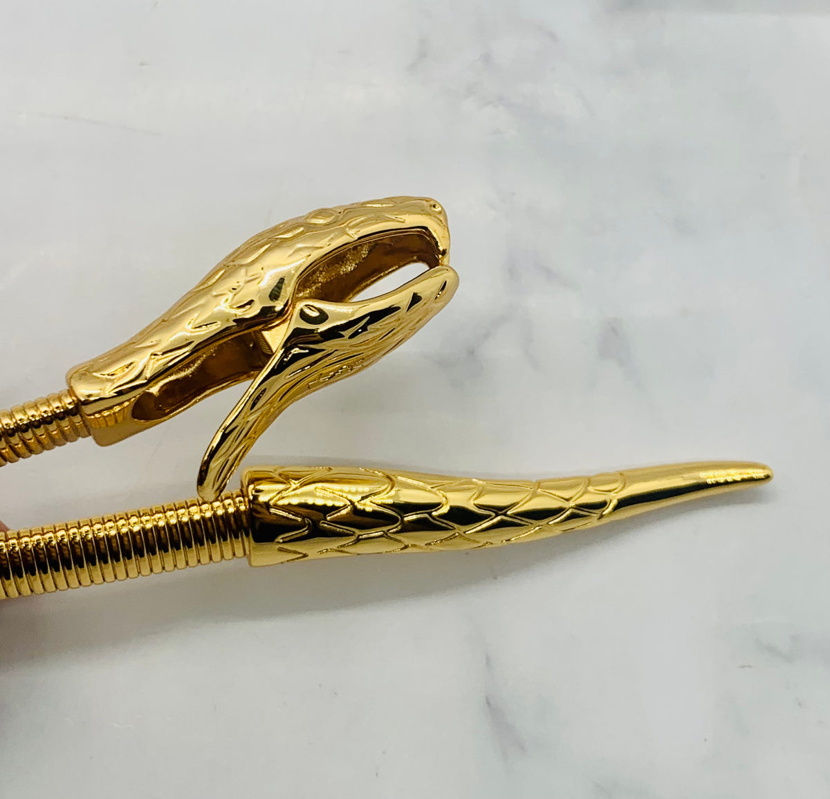 YSL YVES SAINT LAURENT Vintage Snake Wraparound Necklace Belt - Pre-Owned — 6