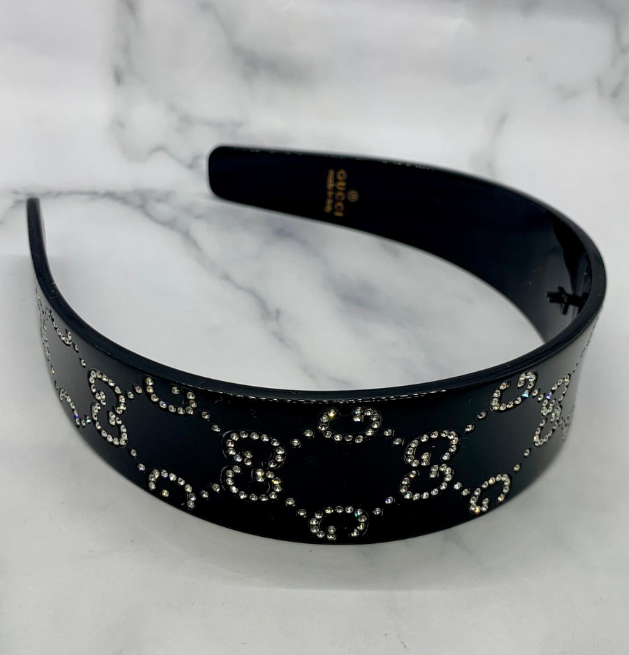GUCCI GG Rhinestone Headband - Pre-Owned — 1