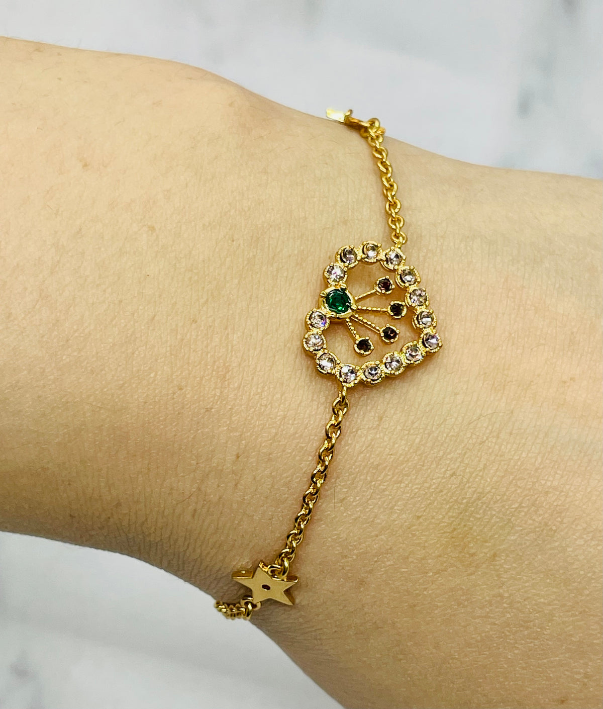 CHRISTIAN DIOR Heart Rhinestone Bracelet - Pre-Owned — 1