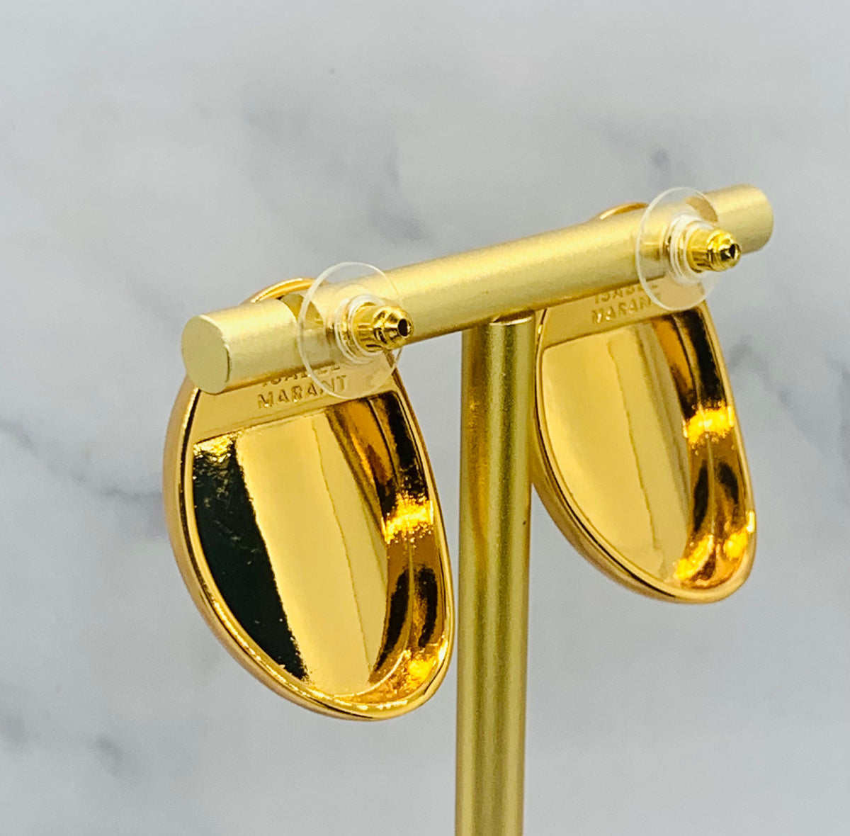 ISABEL MARANT Gold Tone Disc Earrings - Pre-Owned — 3