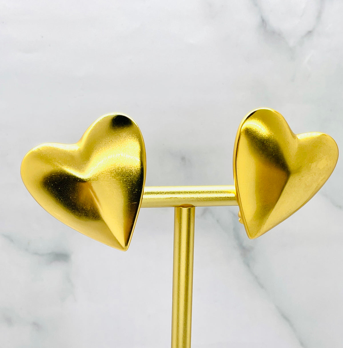 YSL YVES SAINT LAURENT Heart Clip On Earrings - Pre-Owned — 1