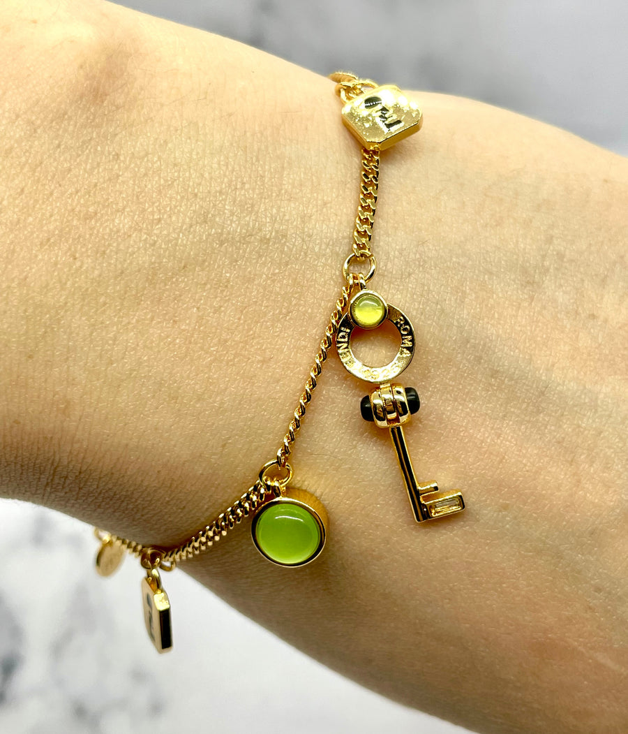 FENDI FF Key Charm Bracelet - Pre-Owned — 1